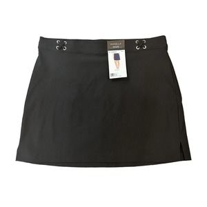 NWT Rafaella Women’s Size XL Supreme Stretch Comfort Black Skort w/ Mesh Shorts